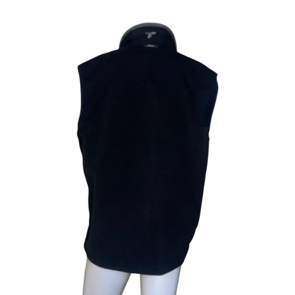 NWT Men's Columbia Black Fast Descent Fleece Full Zip Vest Size XL - Picture 5 of 8